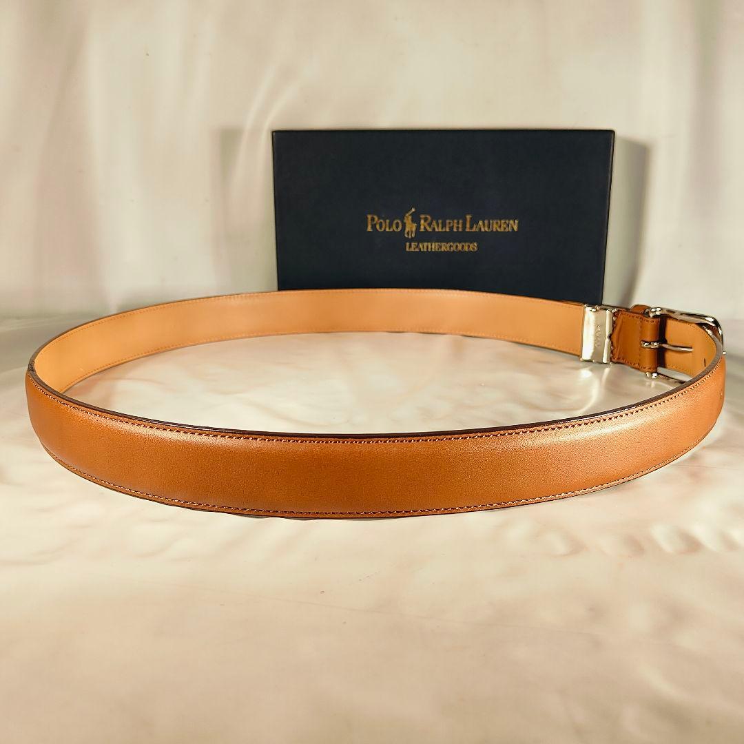 【新品未使用】PRL RALPH LAUREN 高級カーフレザー ドレスベルト