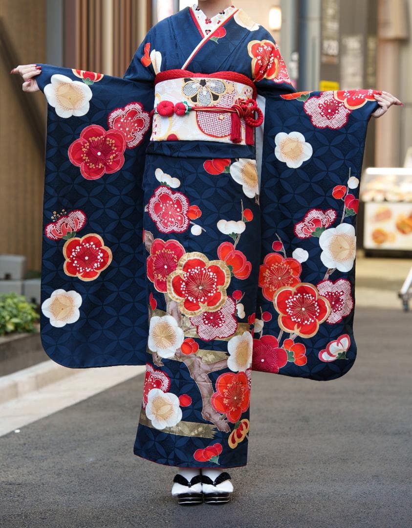 ≪美品≫正絹　振袖9点フルセット【920】【155cm~165cmの方用】