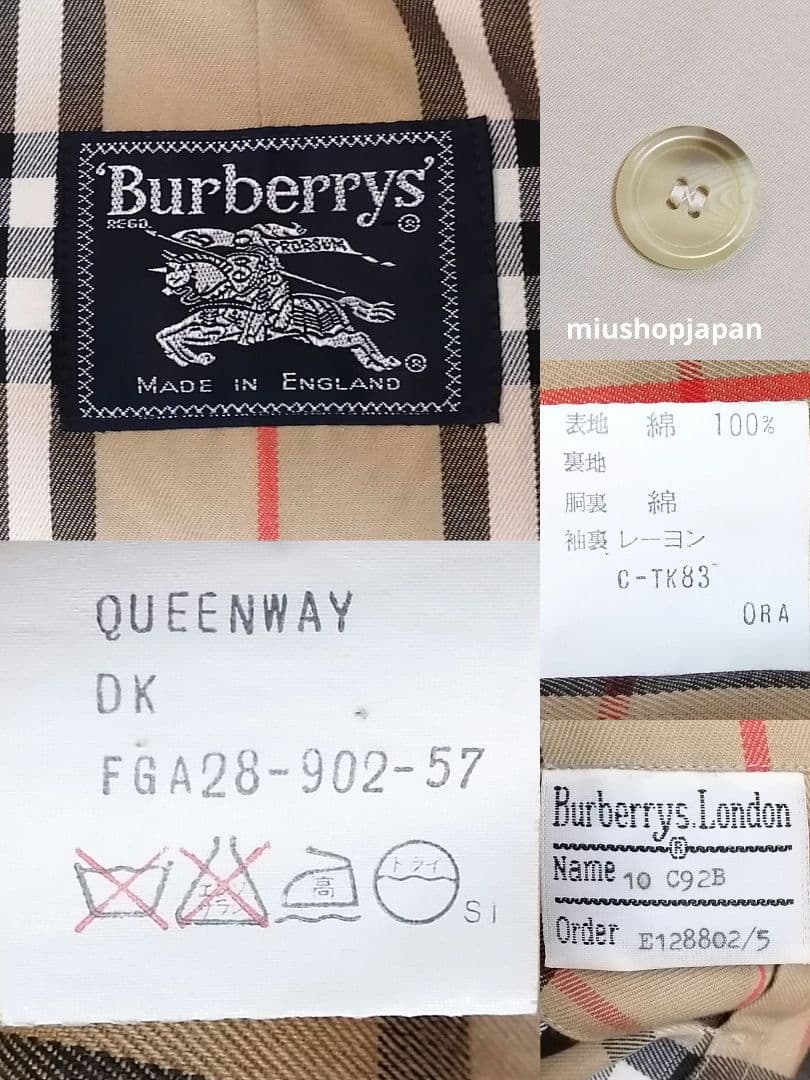 貴重希少●L　バーバリー　BURBERRY　ステンカラーコート　ノバチェック