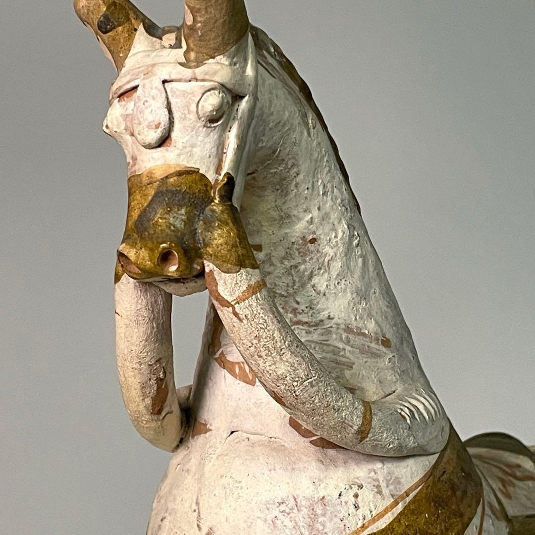 ヴィンテージ ペルー プカラ フォークアート ロバ 馬のオブジェ