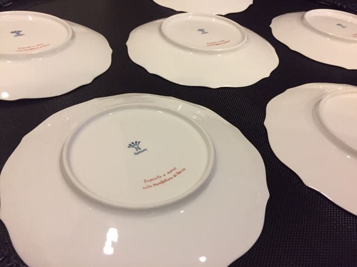 【未使用】ジノリ  最高峰カポディモンテカラー プレート 23.5cm  1枚