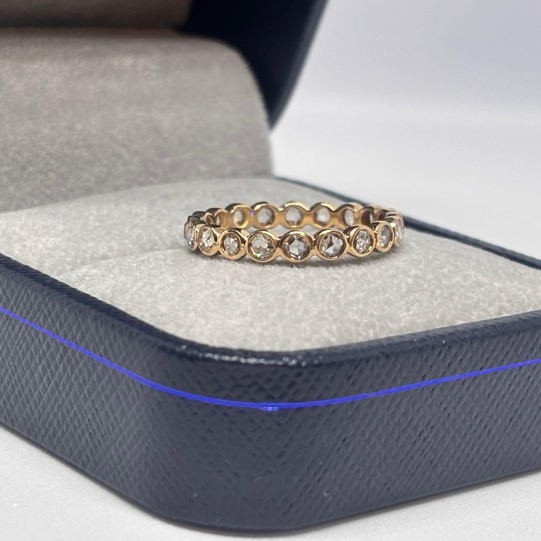 K18 ローズカット フルエタニティリング