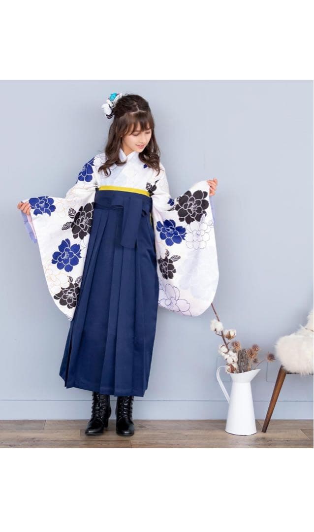 KYOETSU 小学生　卒業式　袴　4点セット　髪かざり