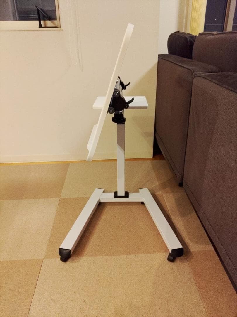 ☆北欧パソコンデスク ホワイト pcデスク 昇降式テーブル