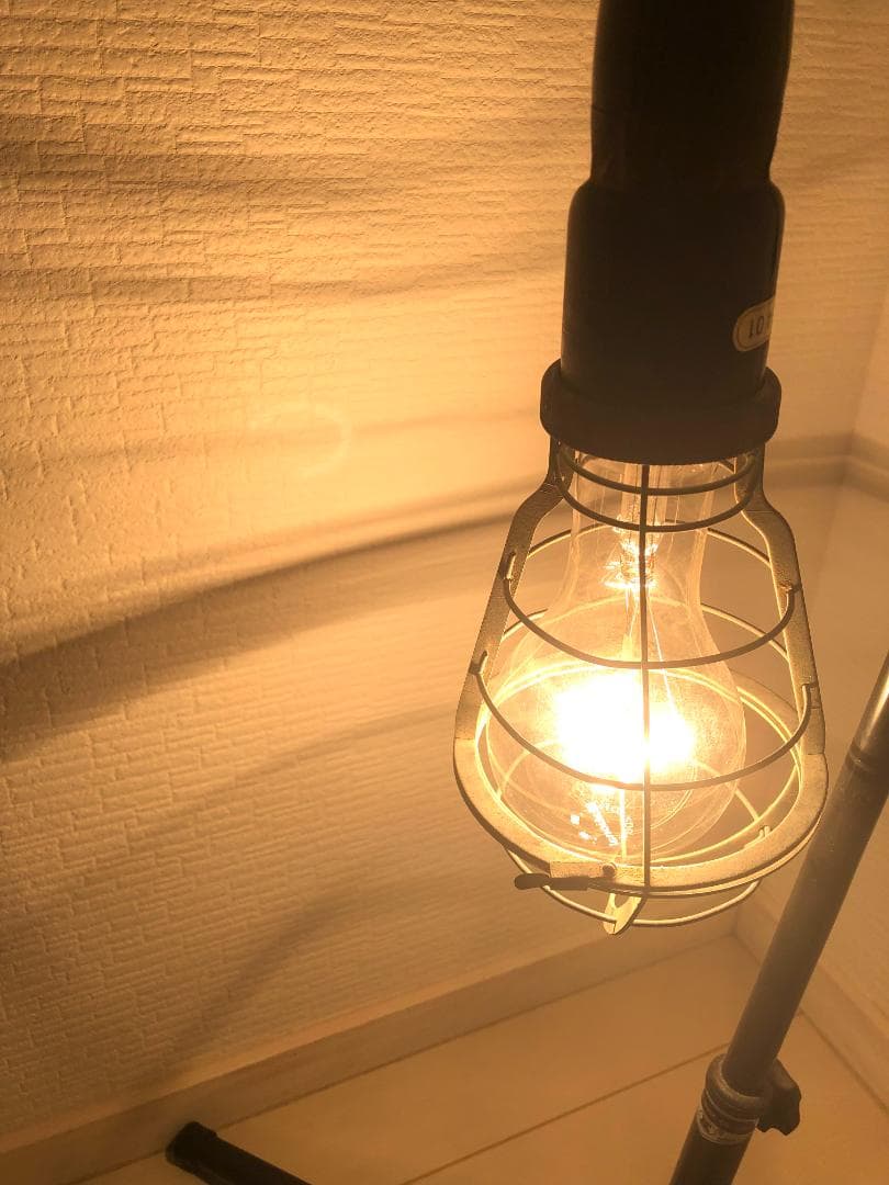 【完動品・昭和レトロ・1980年代 工業用ライト】ビンテージ ハンドランプ