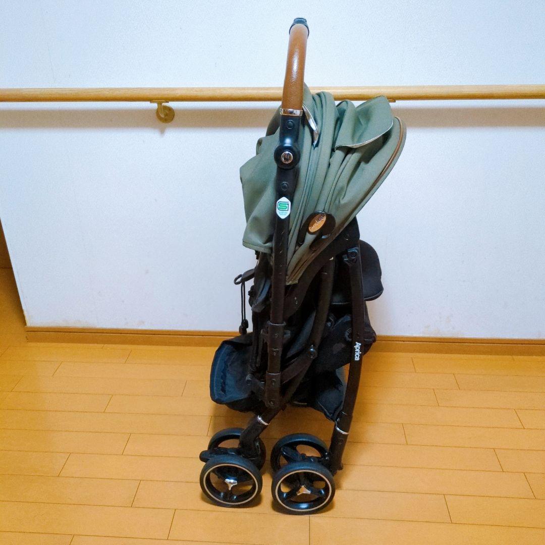 ✨美品✨Aprica ラクーナビッテクッション レザーハンドル アニマル柄