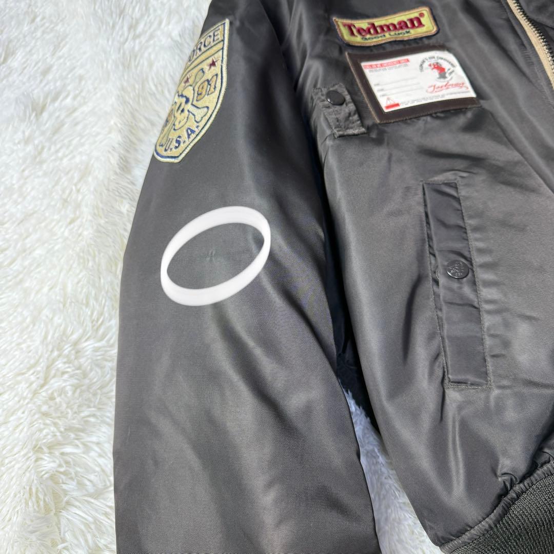 【美品】テッドマン Limited MA-1 フライトジャケット L 超短丈