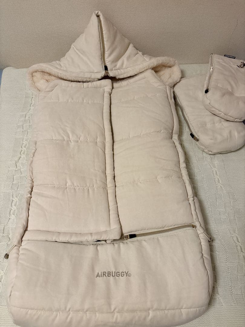AIRBUGGY フットマフ ハンドマフ バニラ 防寒用