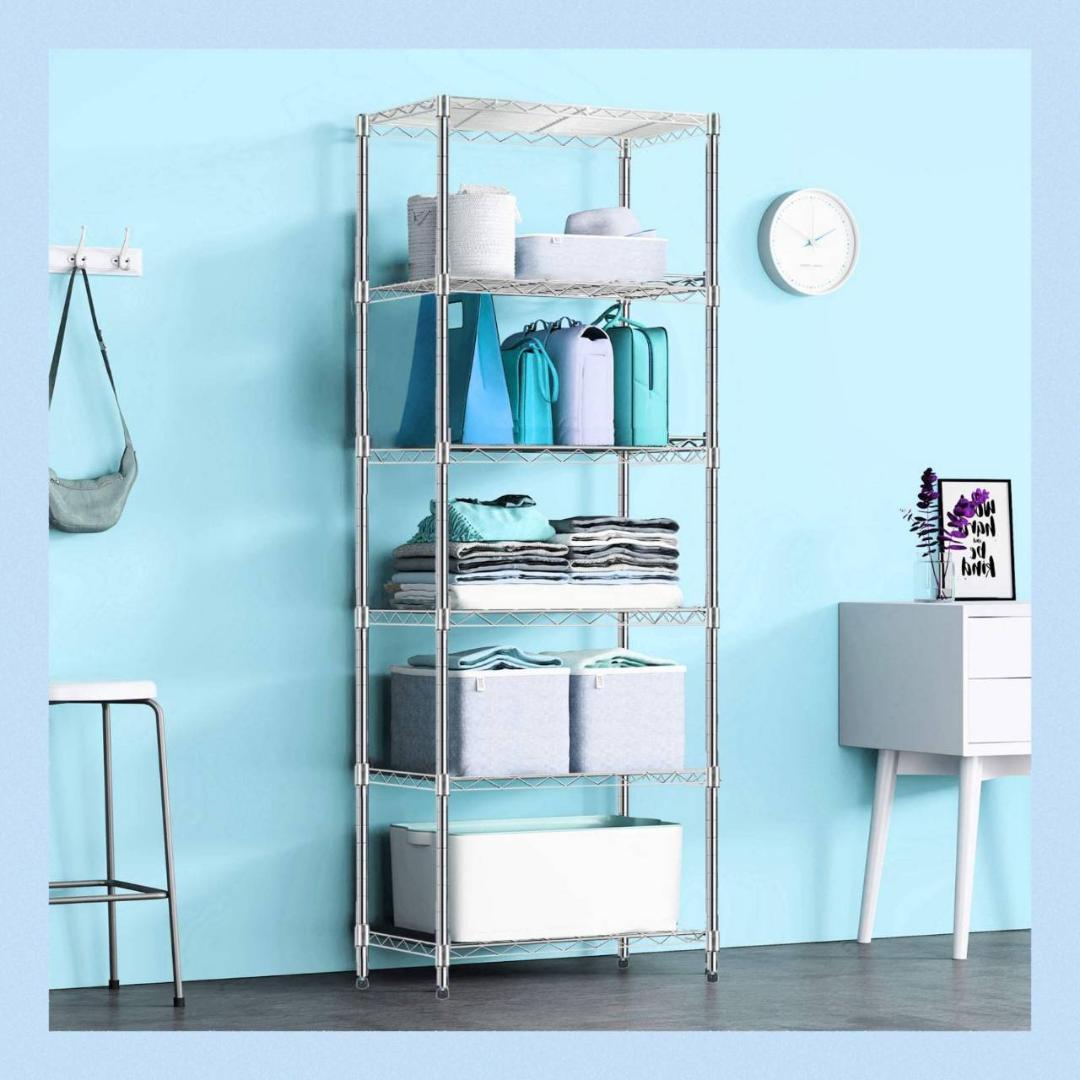 組み立て簡単で防カビ加工されたスチールラック