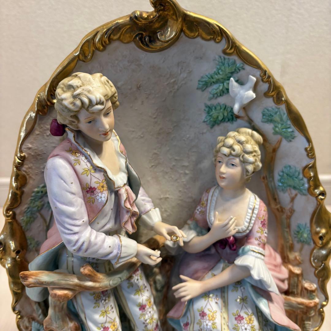 【美品】 アンティークドール 陶器人形 マイセン 瀬戸 昭和レトロ