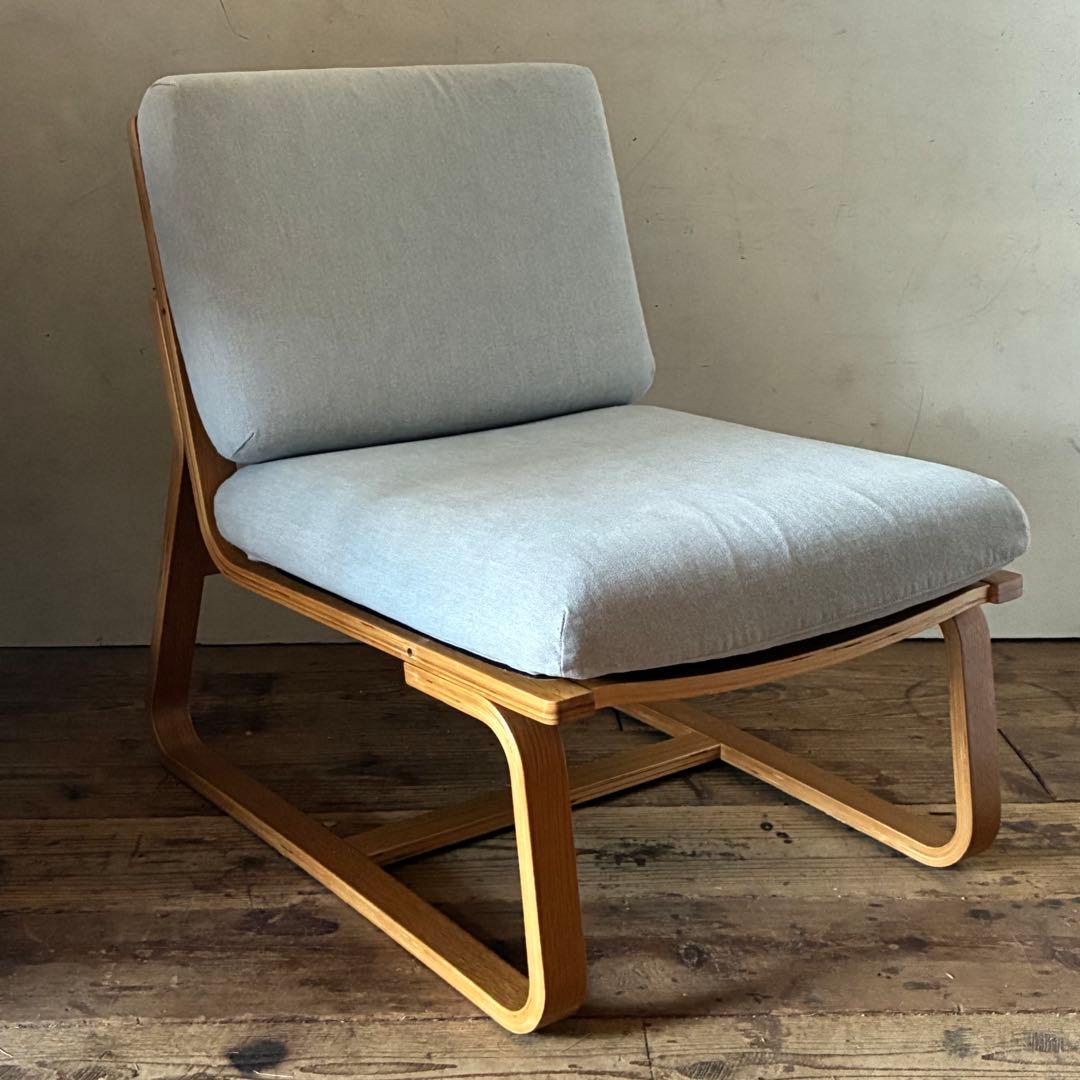 無印 リビングでもダイニングでも使えるソファチェア オーク材 2