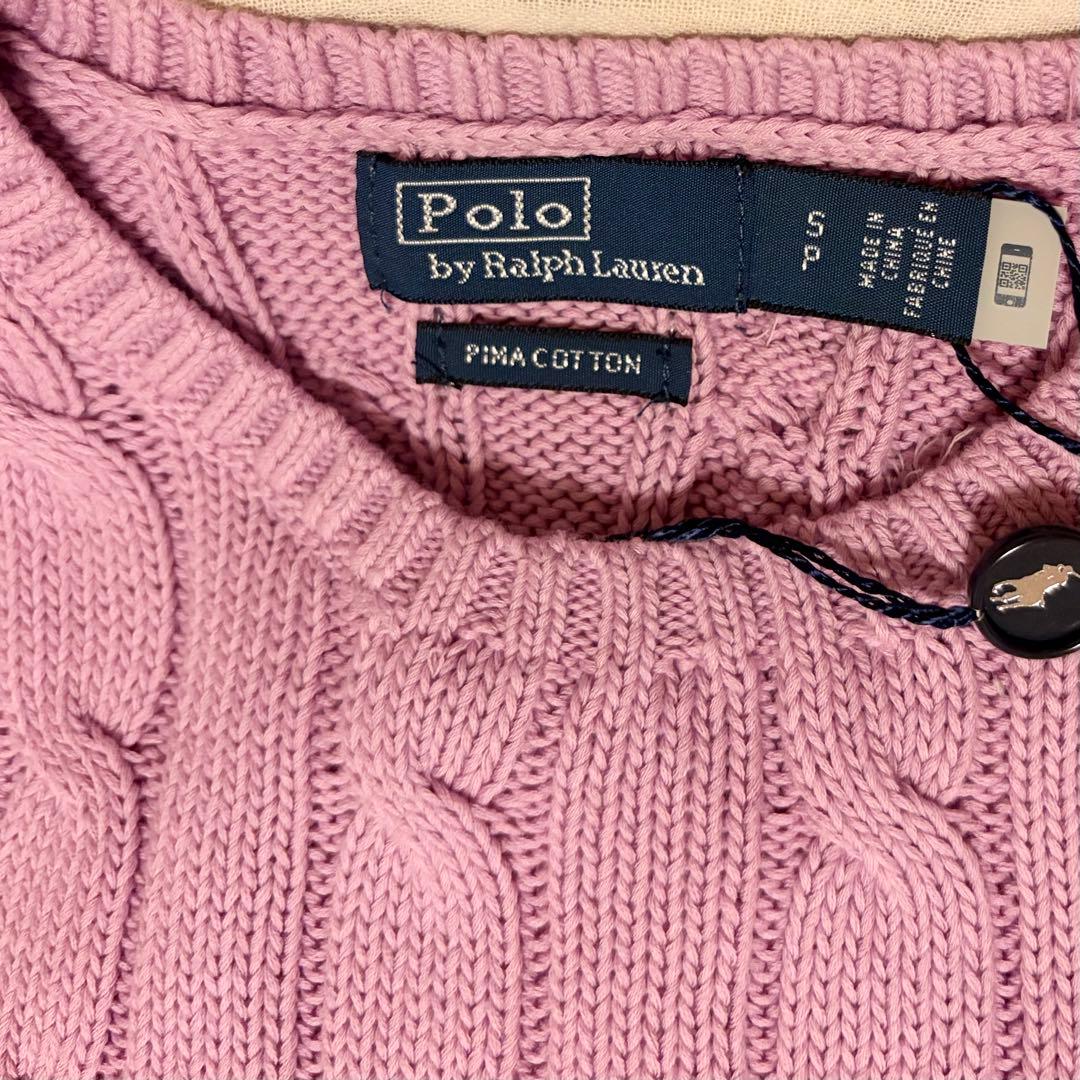⭐︎最終値下げ⭐︎【PoloRalphLaure】ケーブルニット ラベンダー