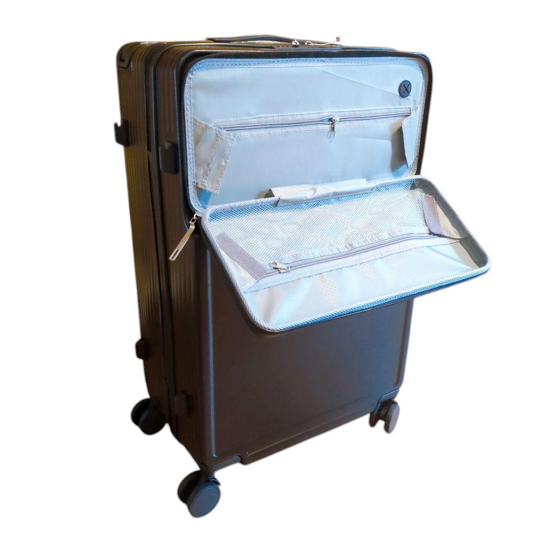 スーツケース フロントオープン キャリーケース 大容量 大型 XL 旅行 出張