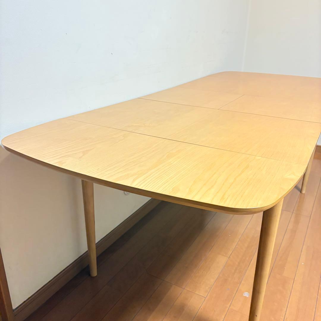 【美品・送料込み】ACTUS系 北欧風 伸長式 バタフライ ダイニングテーブル