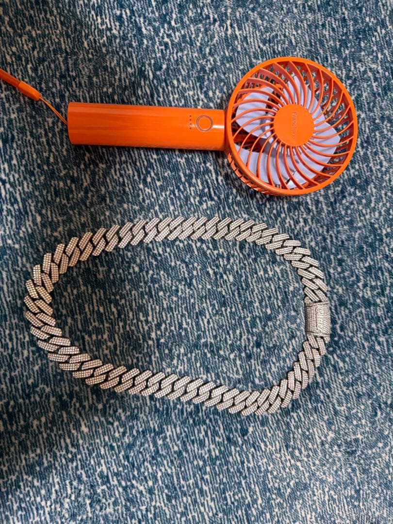 アクセサリー glitter 19mm iced out chain 60cm