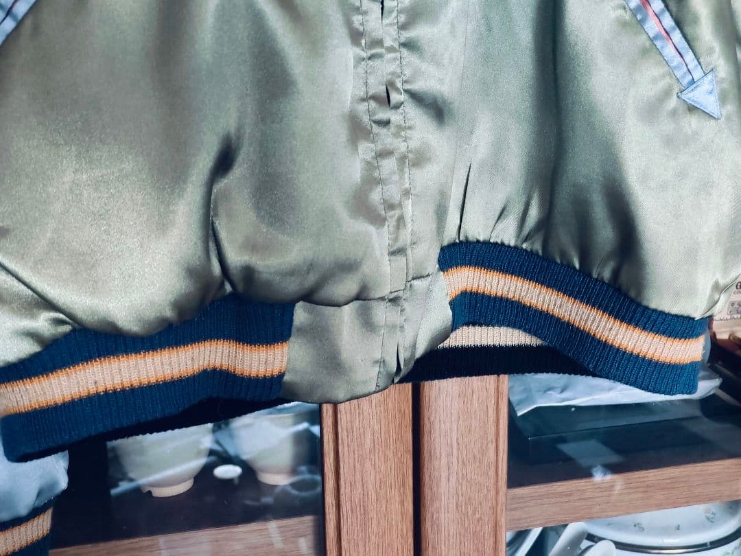 美！レア柄【東洋エンタープライズ】リバーシブルスカジャン　鹿柄！