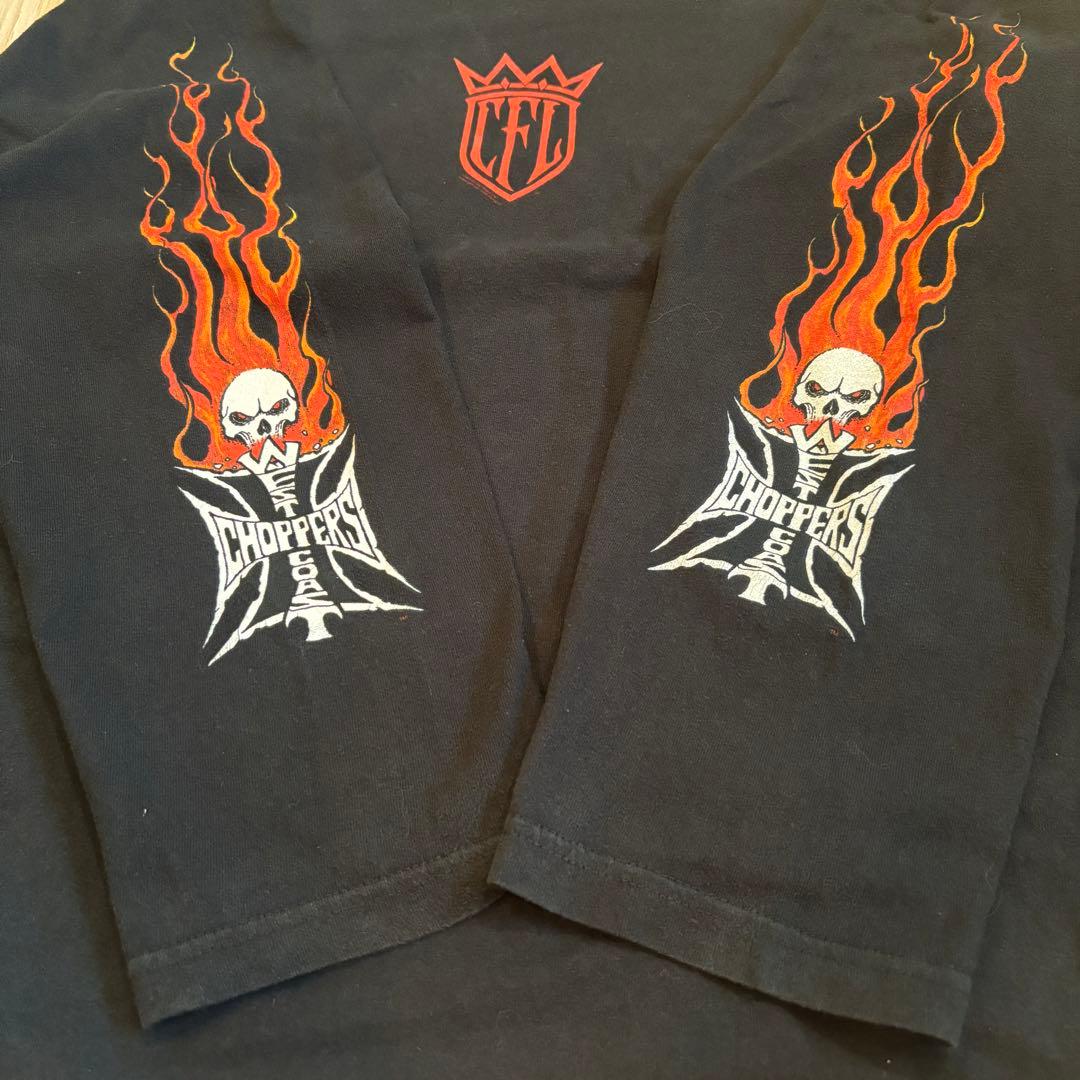 XXL West Coast Choppers Long ロンT fire