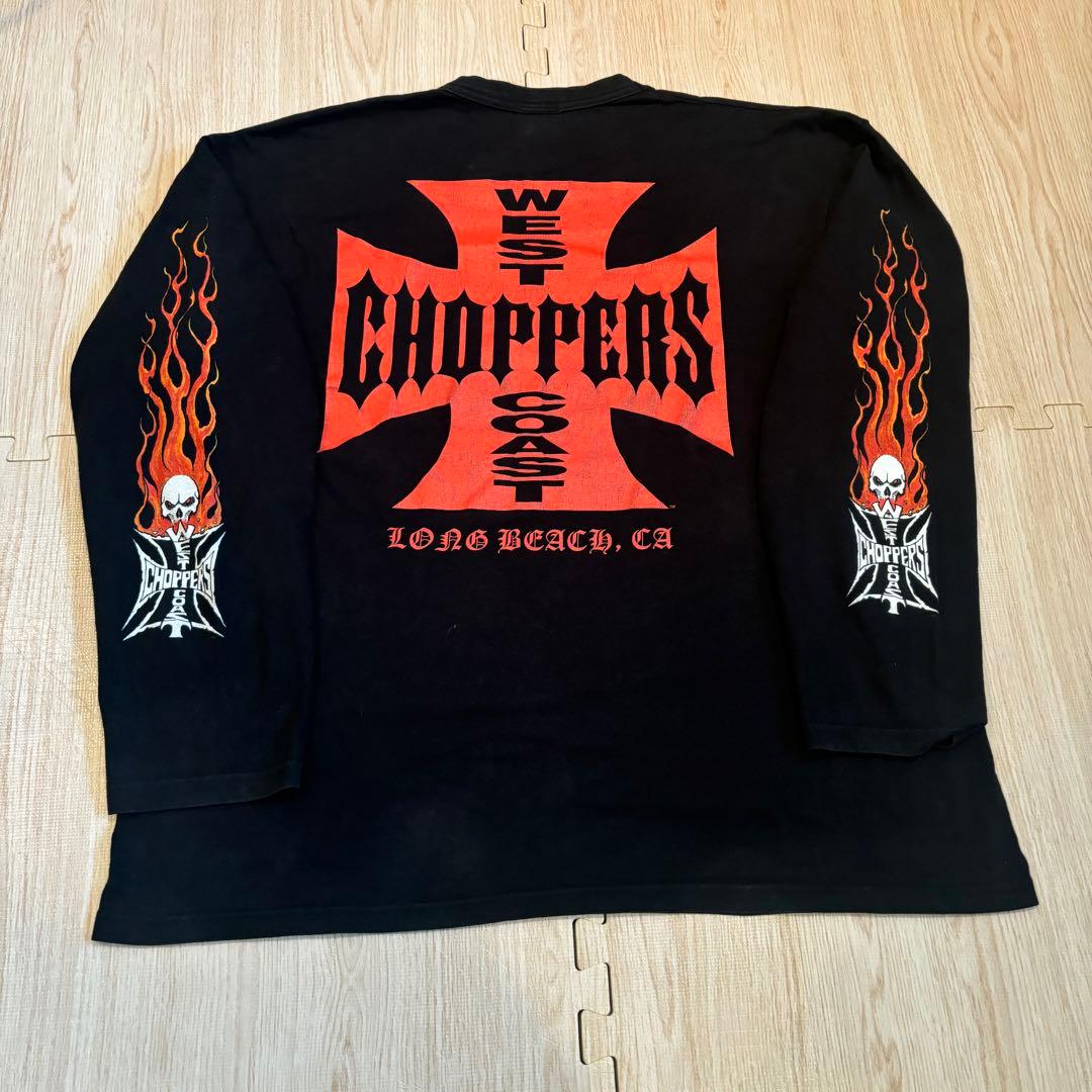 XXL West Coast Choppers Long ロンT fire