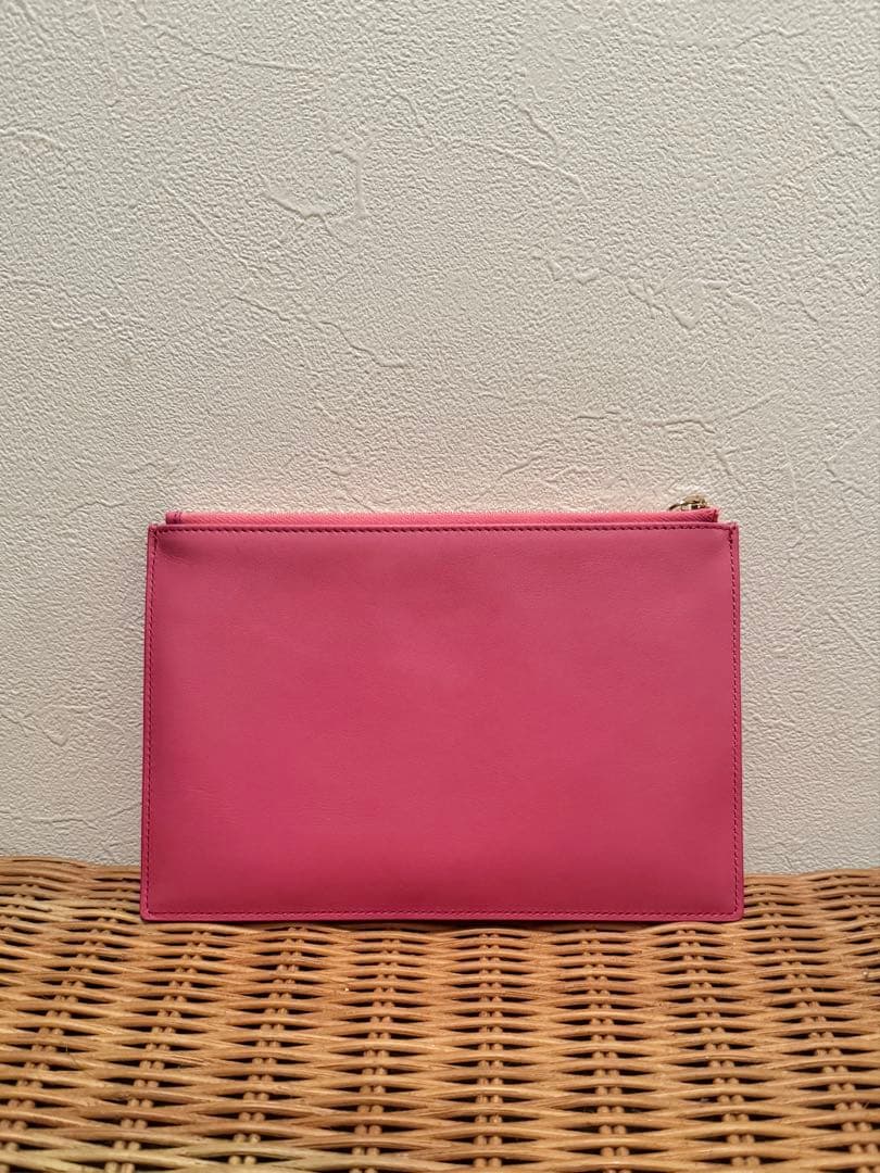 Roger Vivierポーチ マルチケース レザー ピンクビジュー クリスタル