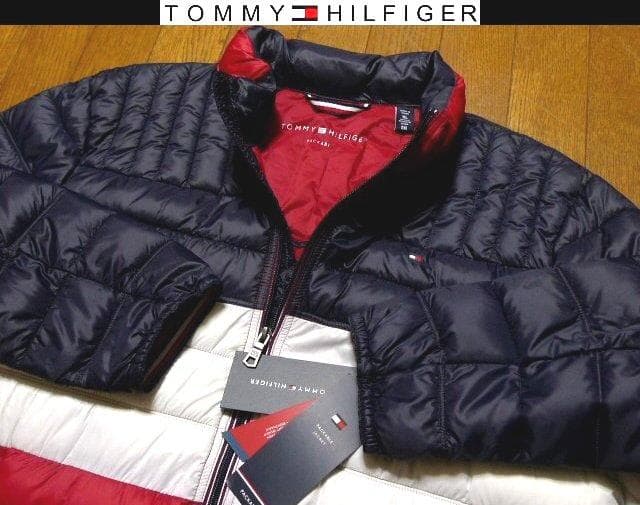 L日本サイズ位新品トミーヒルフィガーUS限定ダウンジャケット同機能フラッグカラー