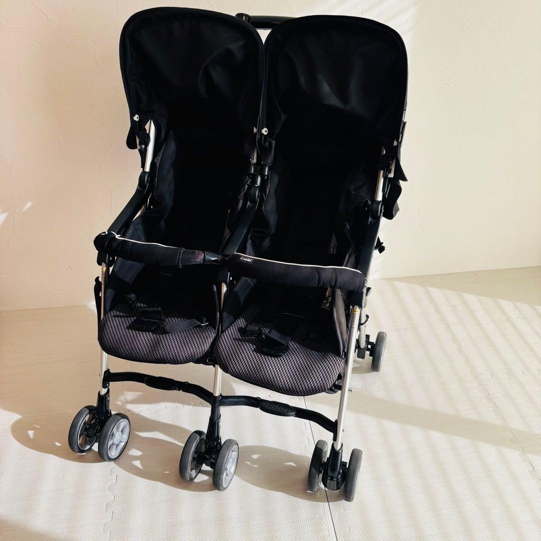 combiコンビツインスピン 2人乗り双子 取扱説明書付属