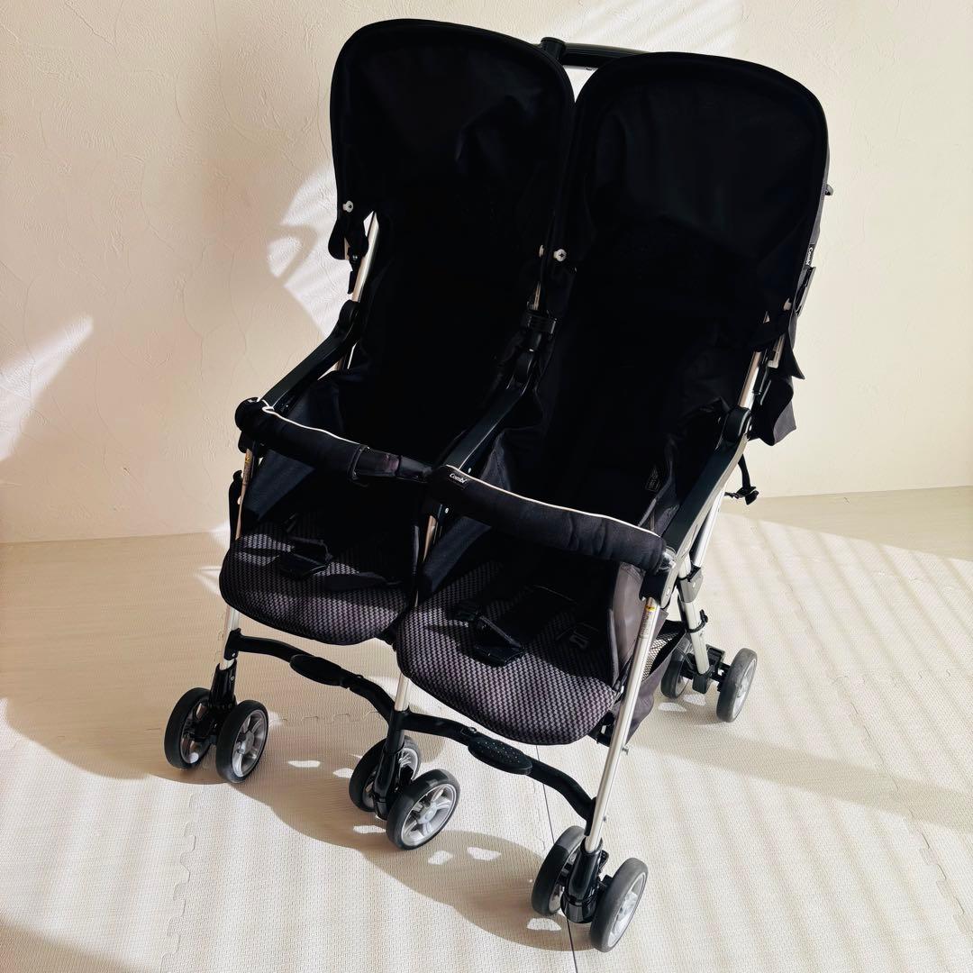 combiコンビツインスピン 2人乗り双子 取扱説明書付属