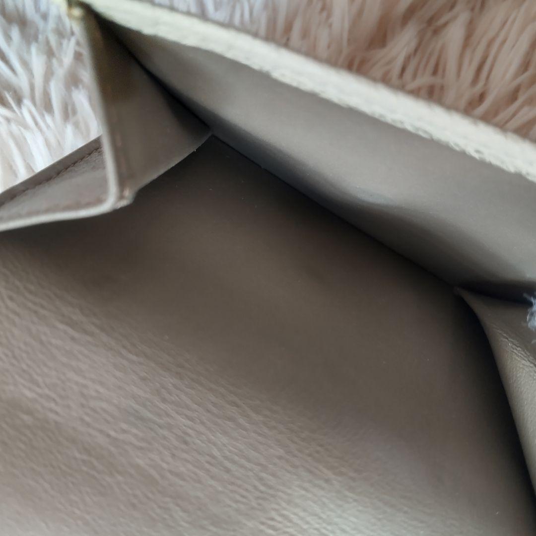 極美品✨ボナベンチュラ 三つ折り財布 オフホワイト バイカラー