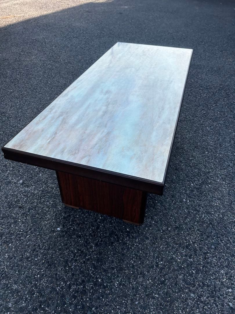 カリモク木製大理石調センターテーブル