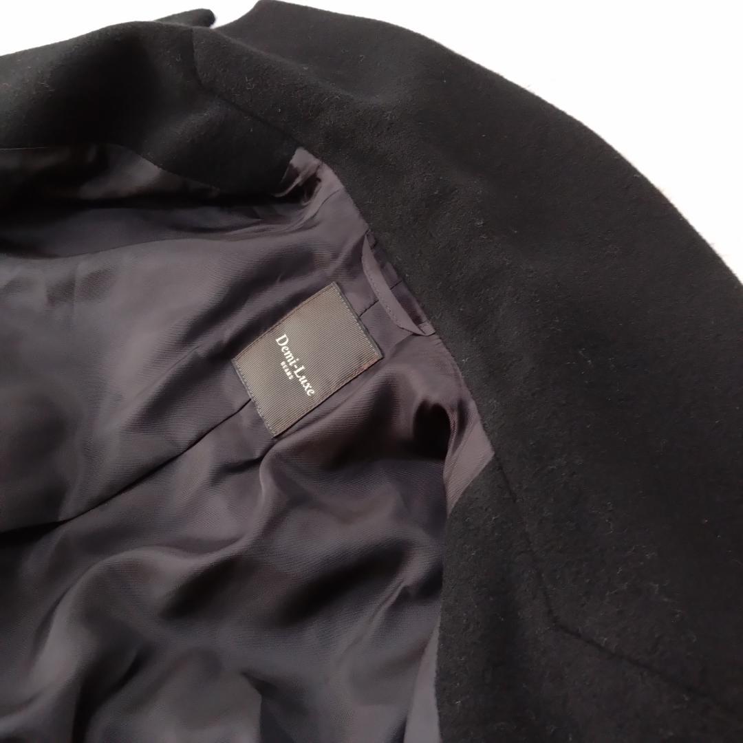 BEAMS Demi-Luxe カシミヤ チェスターコート 38　Ｍ　ブラック
