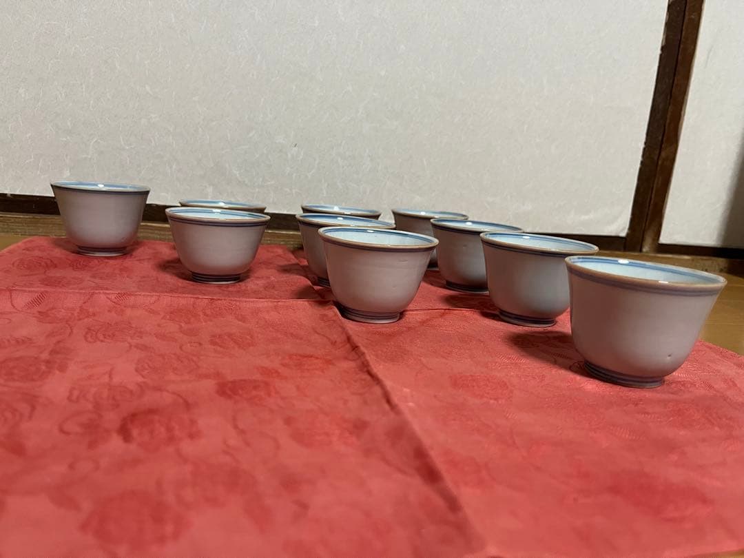 煎茶道具　茶器　茶碗　10客セット　柄揃えサイズバラ