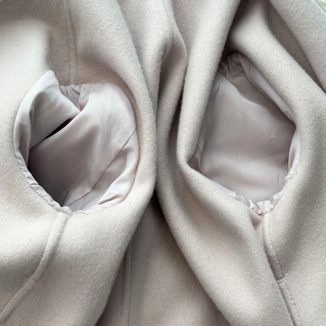 美品✨ アニュアンス 2022年 ビッグカラーリバーコート マキシ丈 毛100%