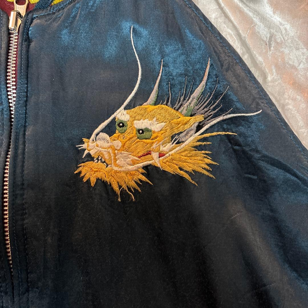 HOUSTON ヒューストン スカジャン リバーシブル 虎 龍 5783