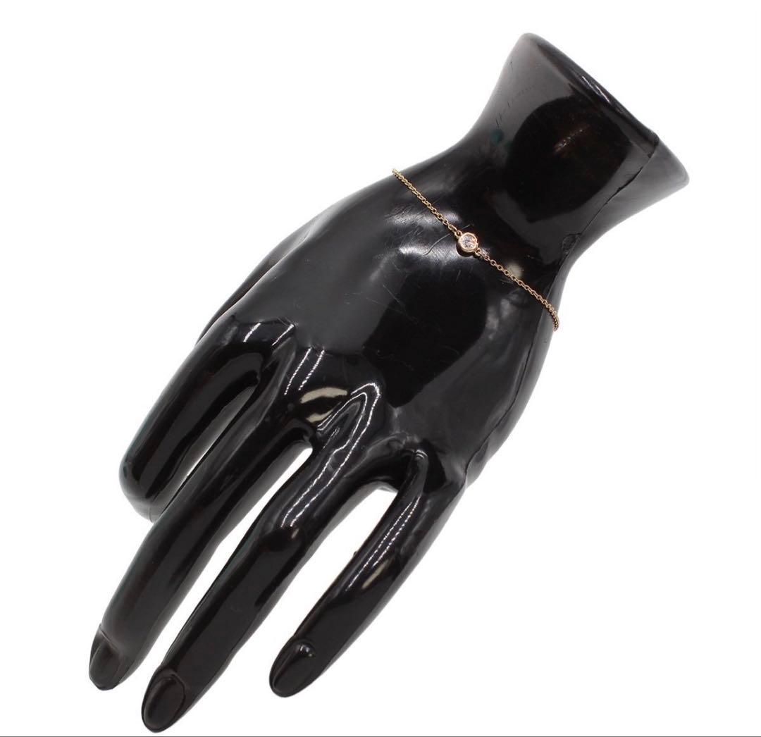 R2796 ティファニー K18PG×ダイヤ バイザヤード ブレスレット