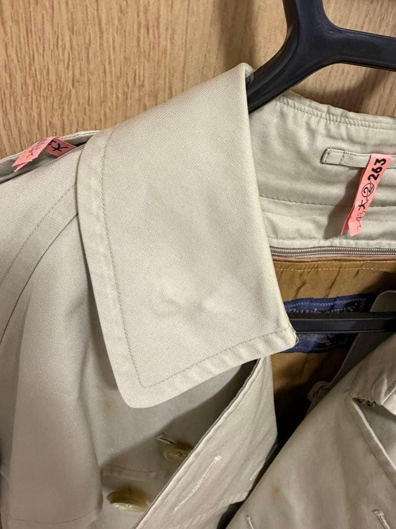 BURBERRY バーバリー　トレンチコート　ベルト　ノバチェック　メンズ　XL