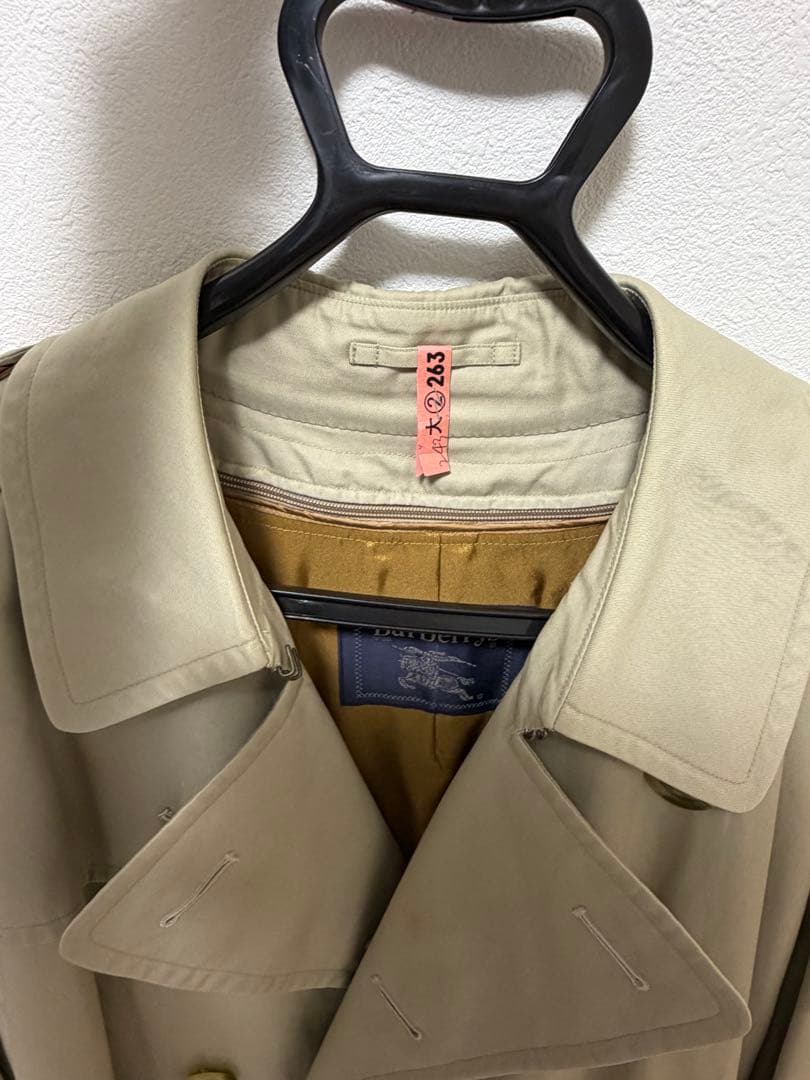 BURBERRY バーバリー　トレンチコート　ベルト　ノバチェック　メンズ　XL