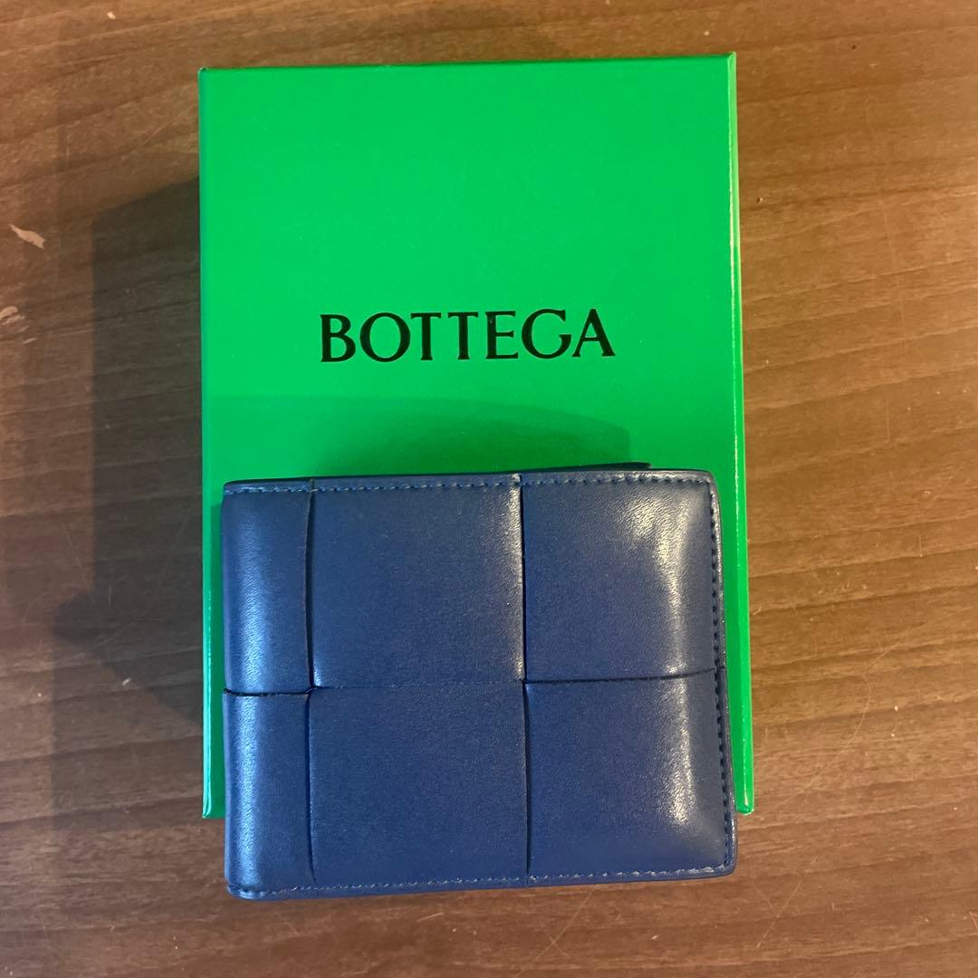 Bottega Veneta ネイビー 二つ折り財布