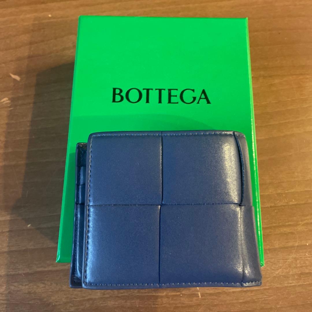 Bottega Veneta ネイビー 二つ折り財布