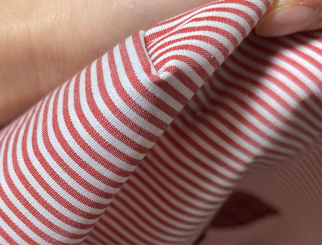 【familiar】みらい百貨店　トートバッグ　赤チェック