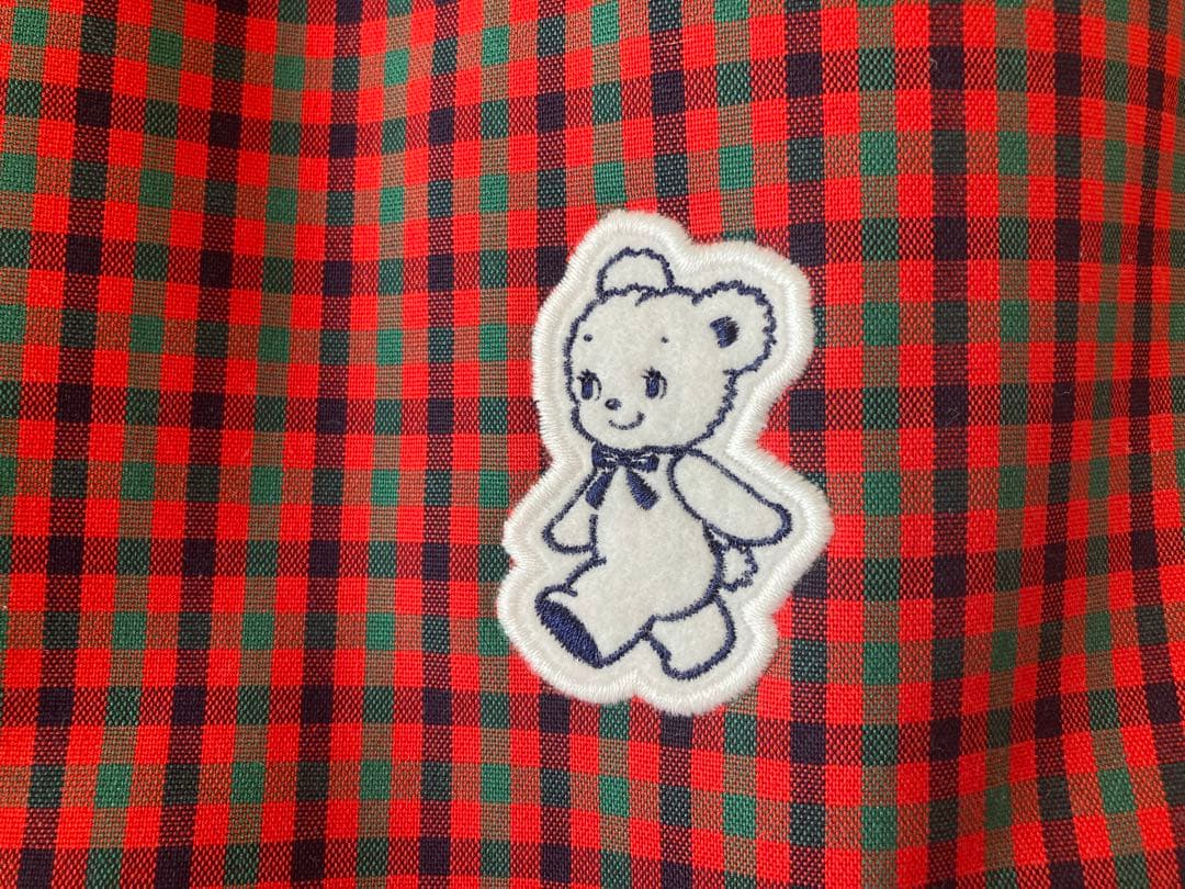 【familiar】みらい百貨店　トートバッグ　赤チェック