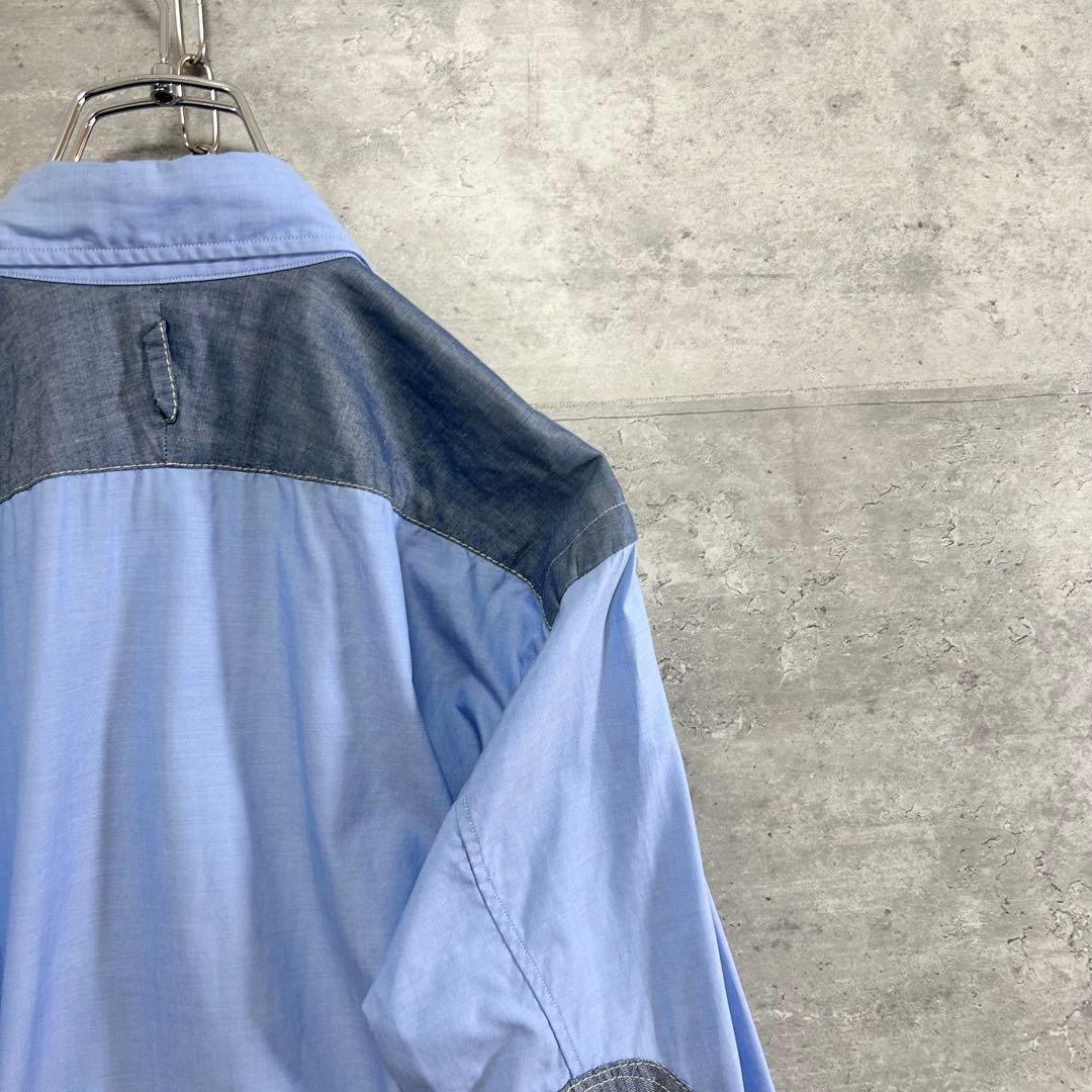 ジュンヤワタナベ コムデギャルソンマン パッチワーク シャツ XS 日本製