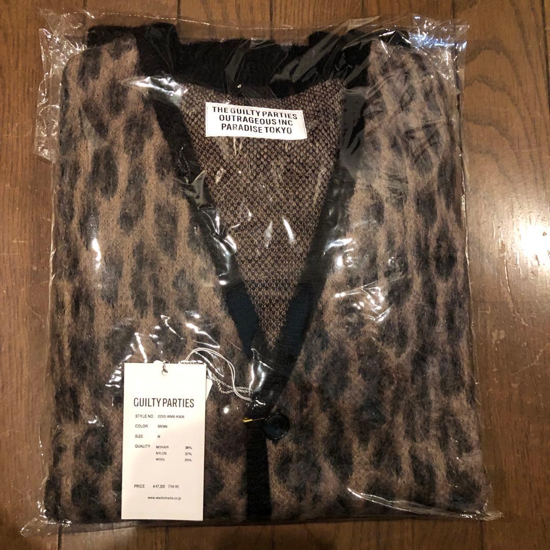 ワコマリア　レオパード柄カーディガン