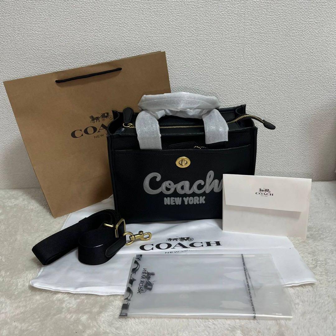 COACH カーゴ トートバッグ 2way レザー
