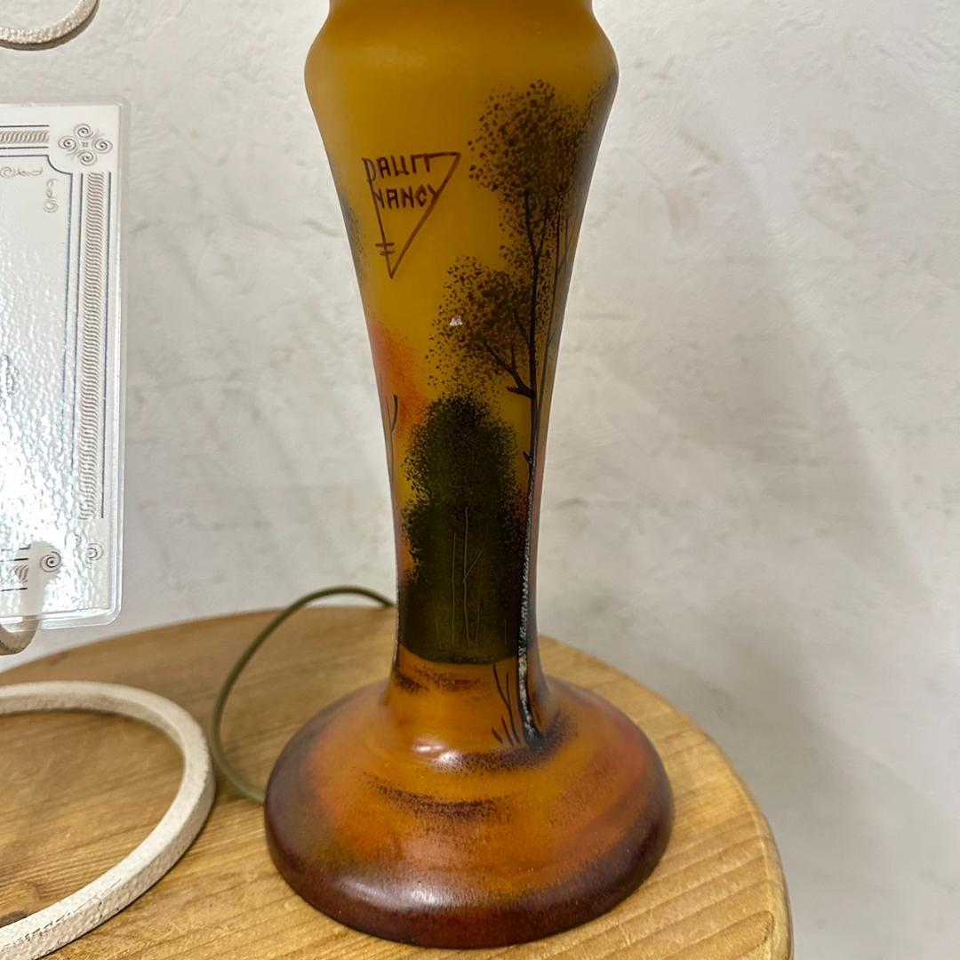 ドームナンシー　吊り卓上照明　アンテルカレール　被せガラス　高さ40cm