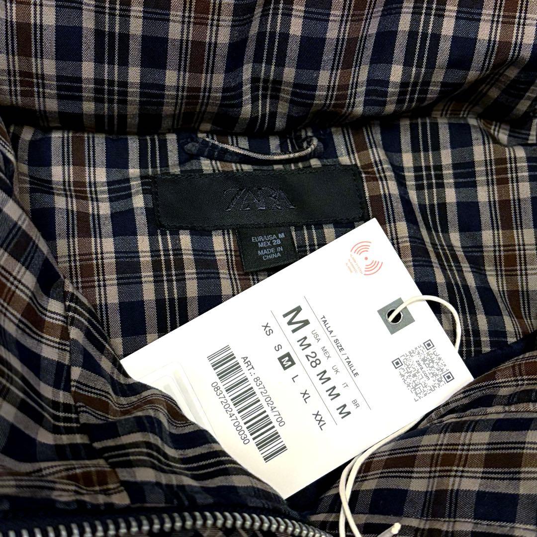 【ZARA】ザラ M チェック柄キルティングアノラック 2026新作 完売品