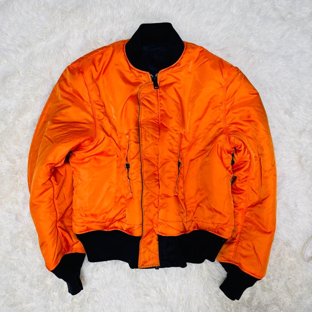 ALPHA アルファMA-1 ミリタリー リバーシブル 大きめ 短丈 y2k