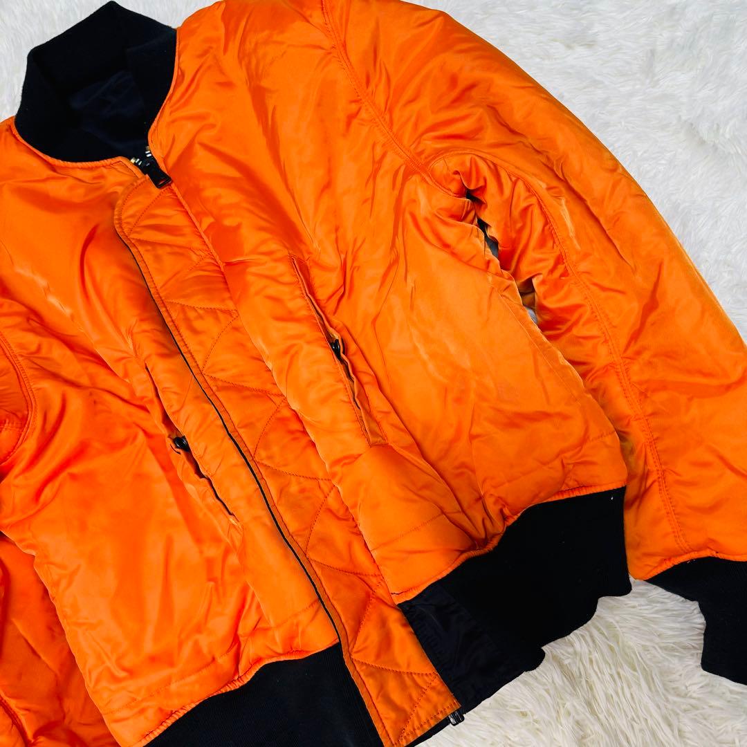 ALPHA アルファMA-1 ミリタリー リバーシブル 大きめ 短丈 y2k