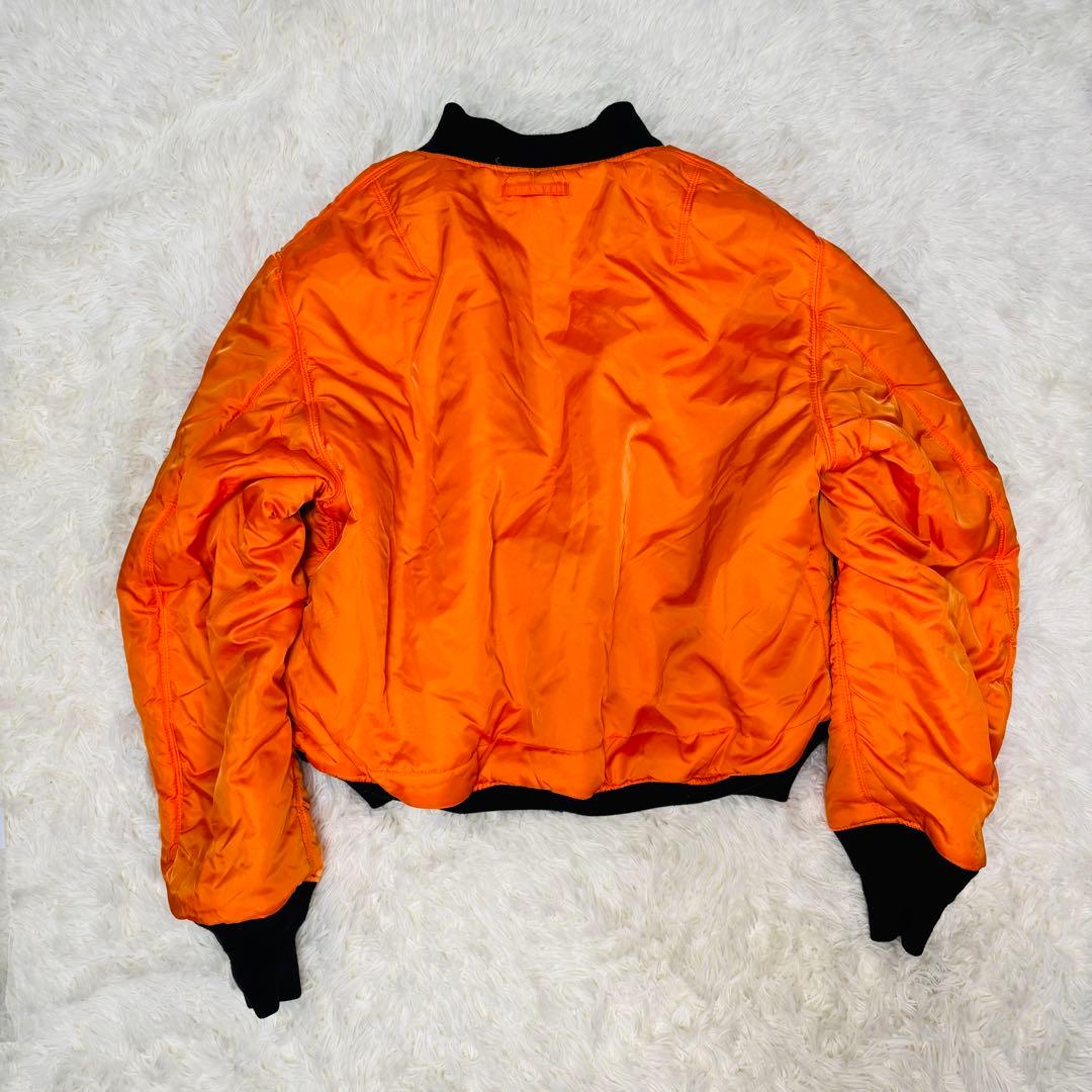 ALPHA アルファMA-1 ミリタリー リバーシブル 大きめ 短丈 y2k