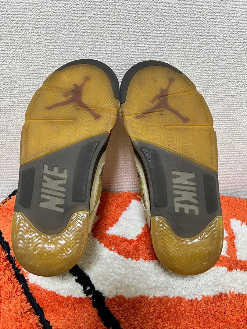 N*ー様 Off-White × Nike Air Jordan 5 \"Sail