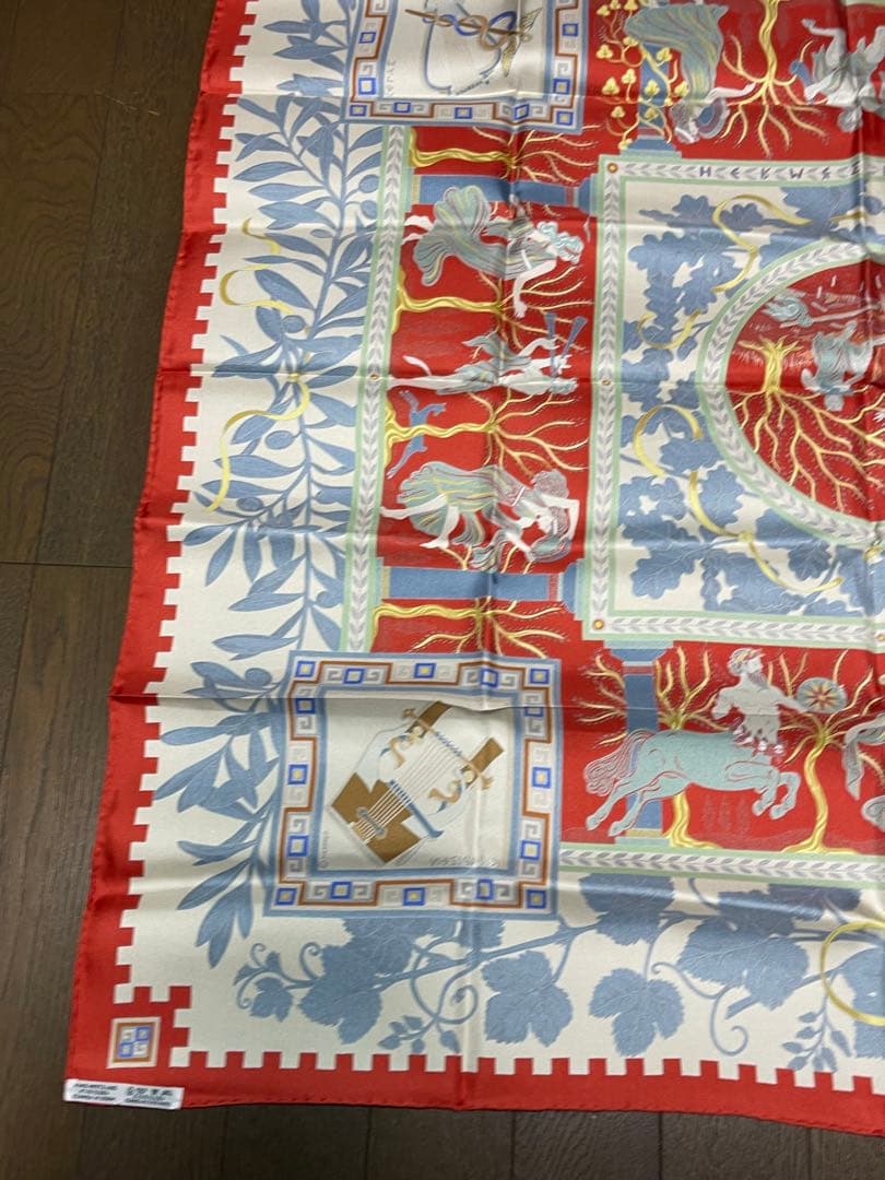 ★美品★HERMES★カレ 90★スカーフ★シルク★古代 ローマ★神々★