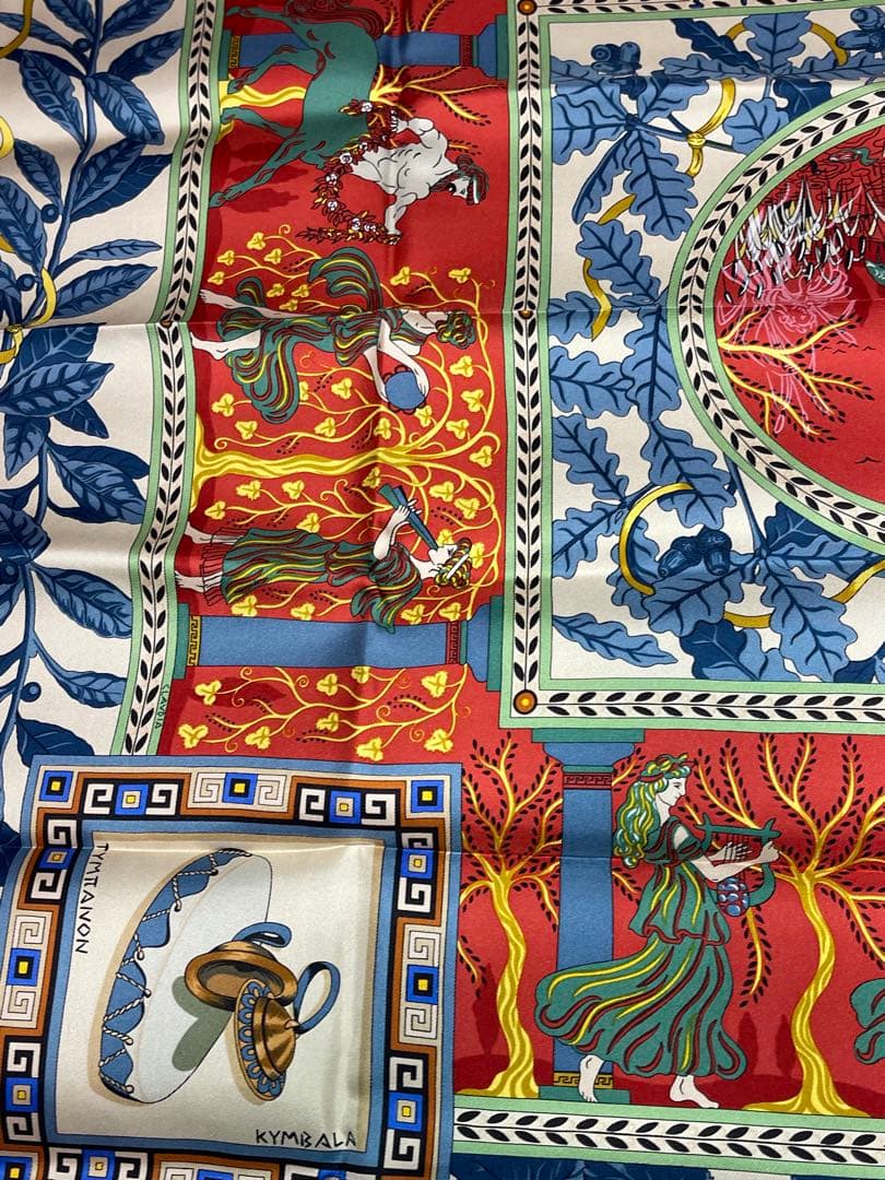 ★美品★HERMES★カレ 90★スカーフ★シルク★古代 ローマ★神々★